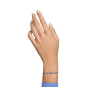 Round Cut Sapphire Tennis Bracelet | White Gold – view 3