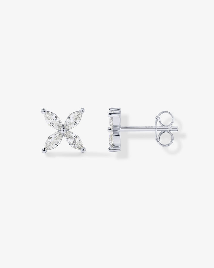 4 Stone Marquise Stud Earrings – view 2
