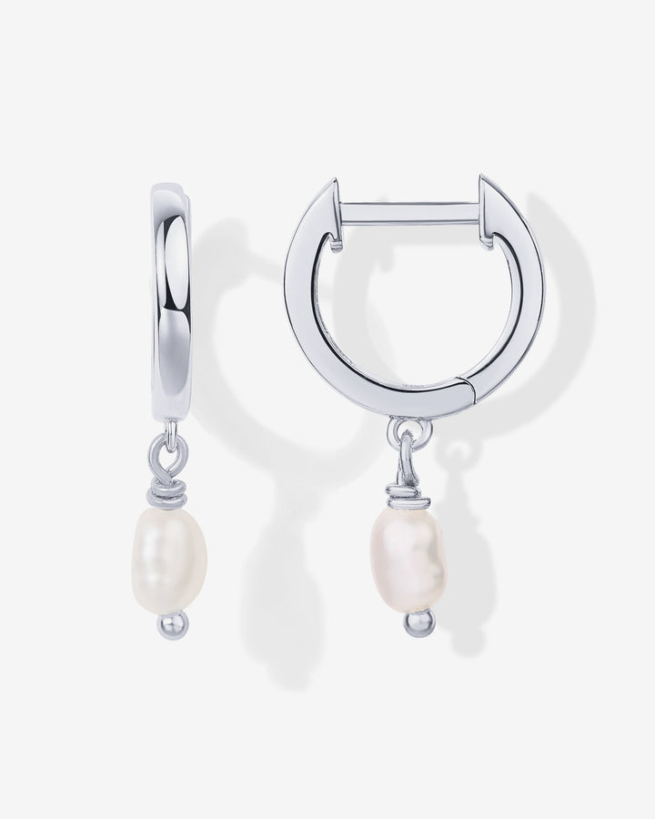 Drop Pearl HuggiesEarrings