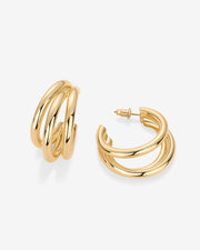 Triple Multi Hoop Earrings – view 5
