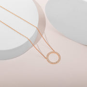 Open Circle Pendant Necklace – view 9