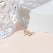 Bar Princess Cut StudsEarrings – view 11