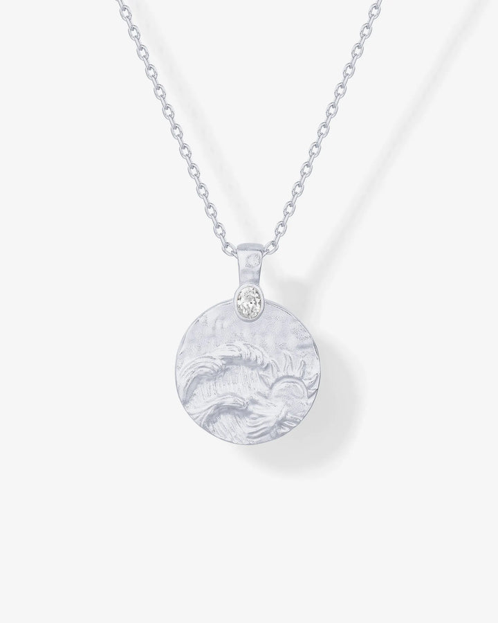 Serenity Hammered Coin Pendant – view 2