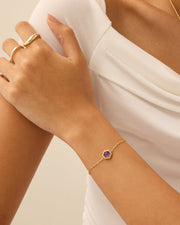Gemstone Hexagon Bracelet – view 8