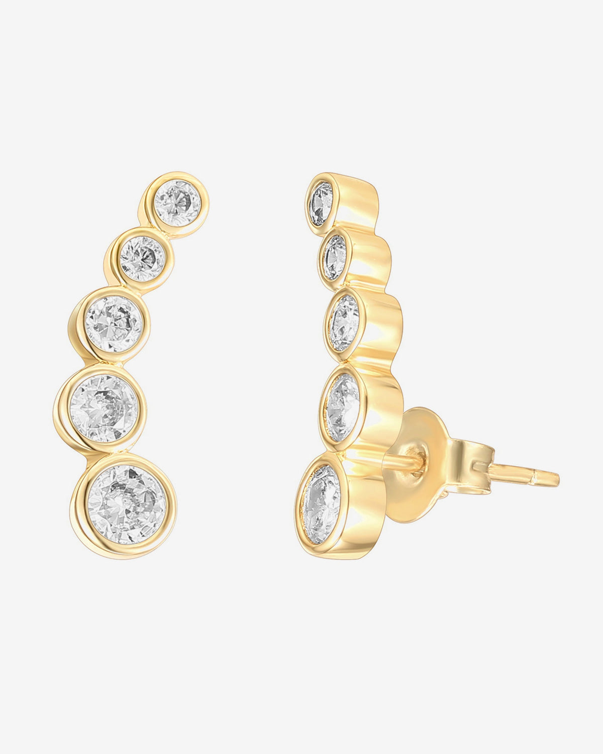 Bezel Ear CrawlersEarrings