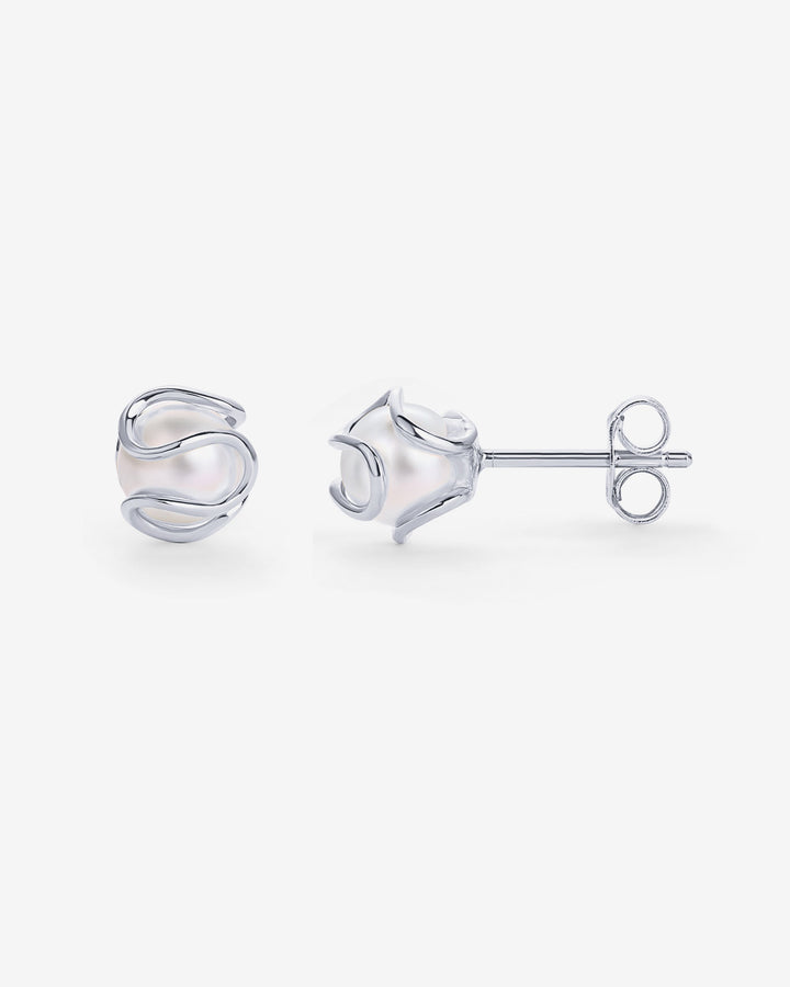 Caged Pearl StudsEarrings