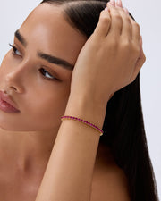 Colored Tennis Cubic Zirconia Bracelet – view 9