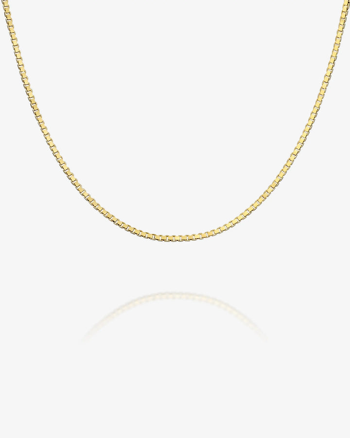 Stackable Thick Square Box Chain Necklace – view 2