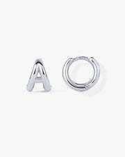 Initial HuggiesEarrings – view 2