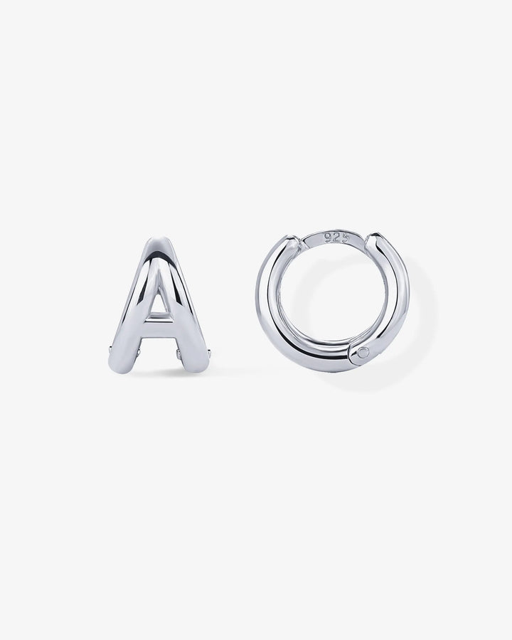 Initial HuggiesEarrings – view 2