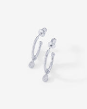 Drop Hammered HoopsEarrings – view 20