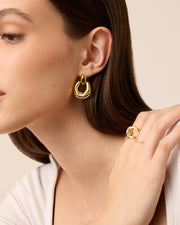 Chunky Dangle Door Knocker Earrings – view 8