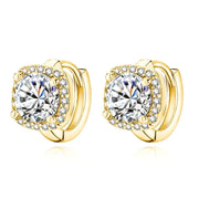 Nadine square earrings | Gold