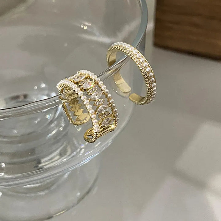 Elodie Vance Ring Set | Gold – view 2