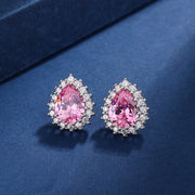 Aria Teardrop Pink Set | White Gold – view 5