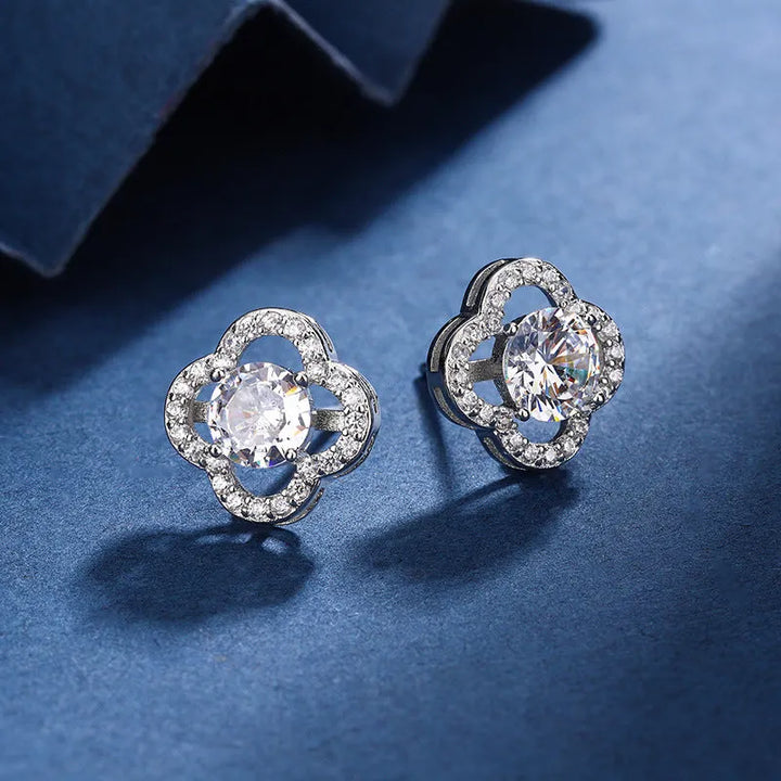 Aria Clover Charm Set | White Gold – view 2