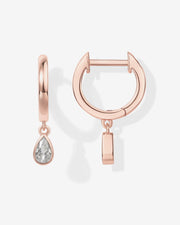 Drop Pear HuggiesEarrings – view 3