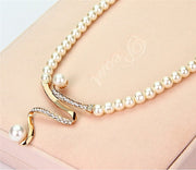 Natural Pearl Necklace + Earrings Set – view 6