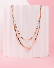 Layered Chain Circle Necklace – view 7