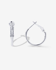 Clasp Back Thin HoopsEarrings – view 7