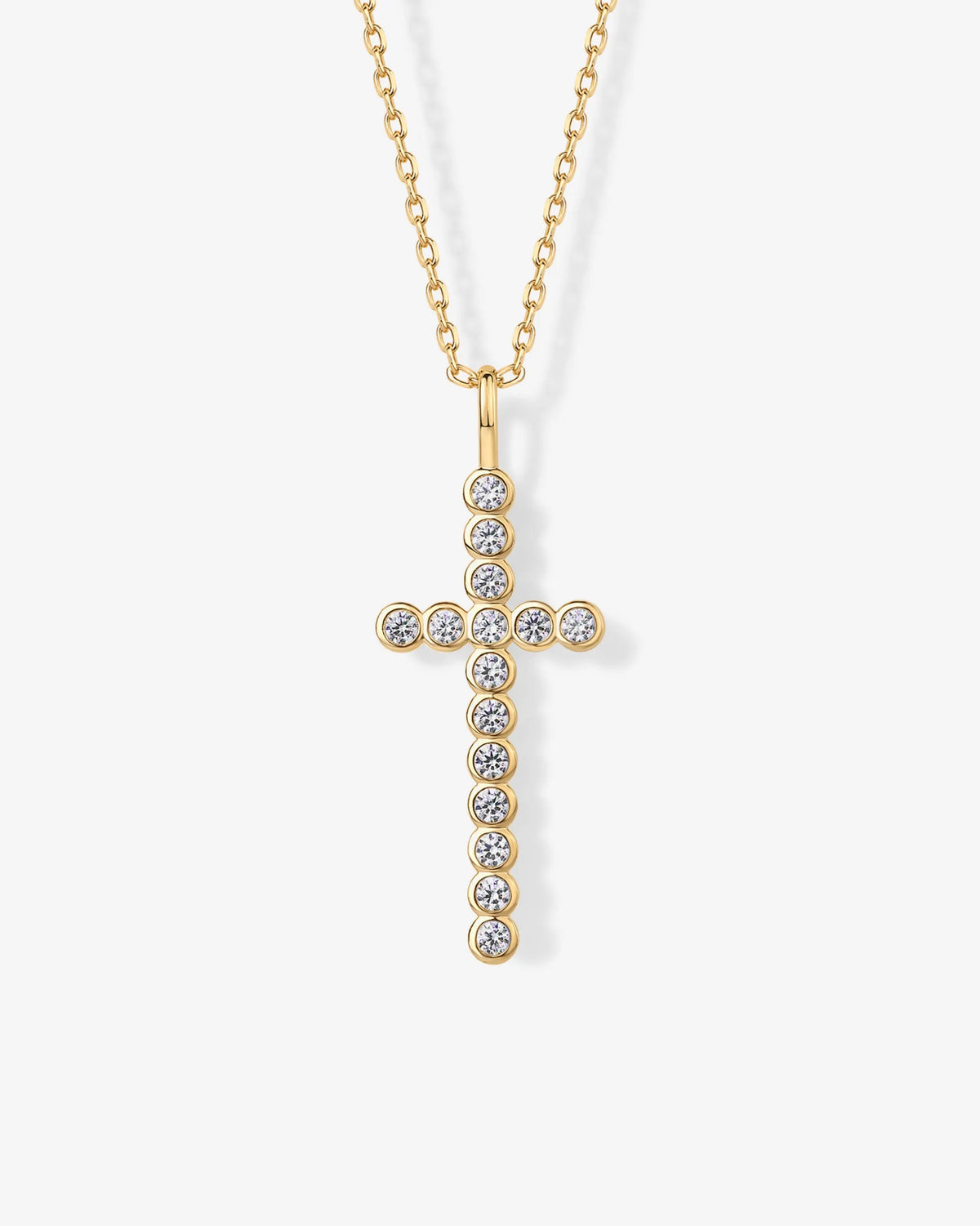 Cross Bezel Pendant