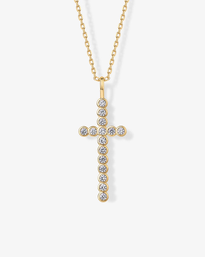 Cross Bezel Pendant