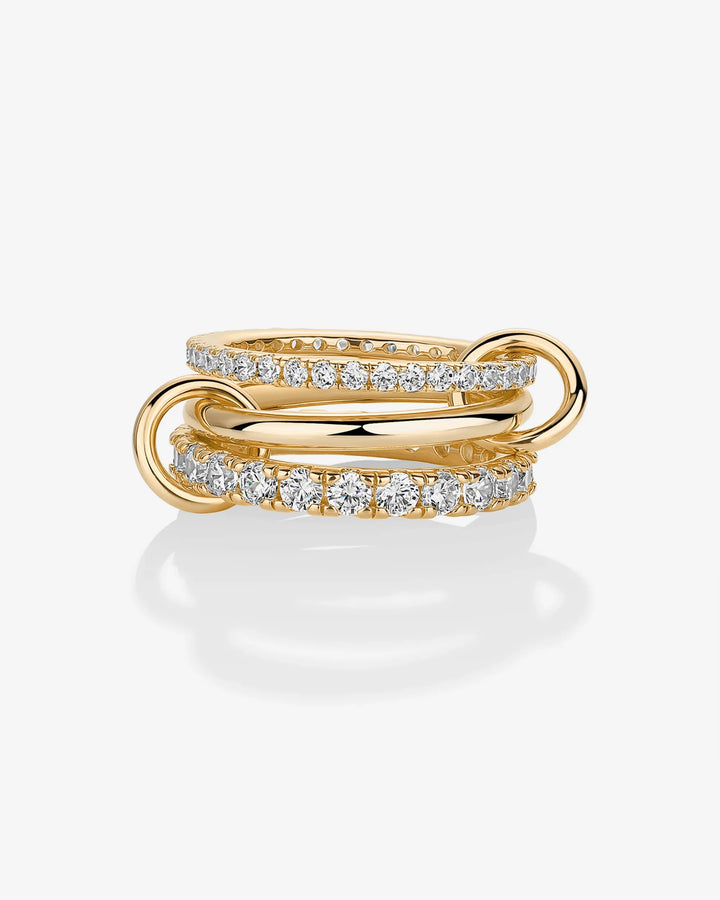 Interlocking Triple Band Ring