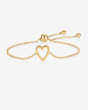 Heart Duo Charm Solitaire Bracelet – view 6