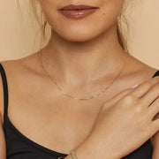 Bodega Box Necklace | White Gold – view 4