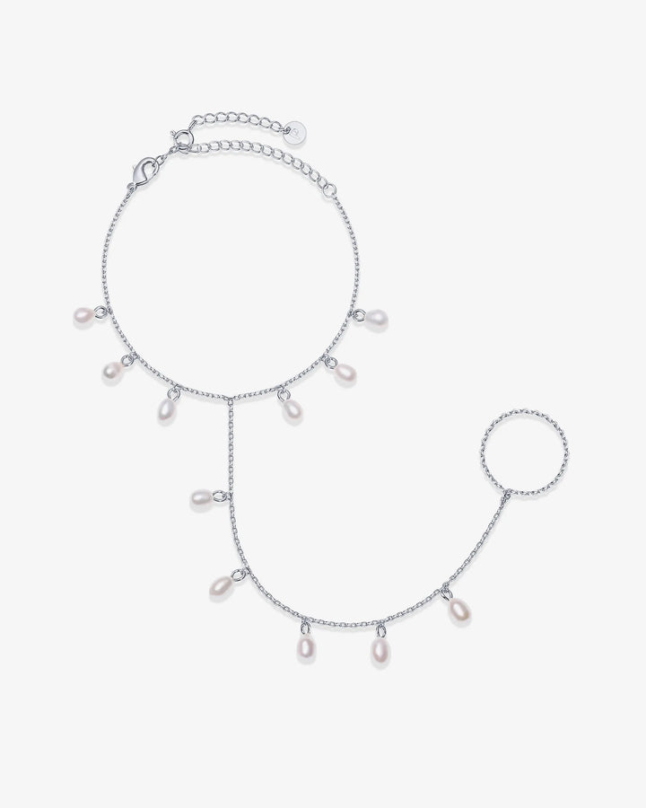 Boho Pearl Hand Chain – view 2