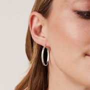 Square Edge Open HoopEarrings – view 20