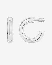 Chunky Open Hoops (6.5mm)Earrings – view 2