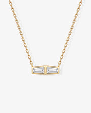 Double Baguette Necklace