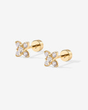 Tiny Flower Screw Back StudEarrings – view 5
