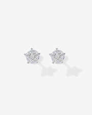 Shinny Flower Stud Screw Back Earrings – view 12