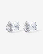 Pear Halo StudsEarrings – view 16