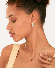Geometric Rectangle HoopEarrings – view 14