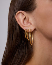Cascade Graduated Hoop Earrings Set – view 3