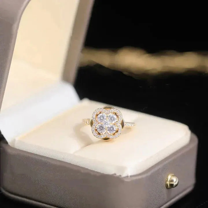 Caelina Viridia Ring | Gold – view 2