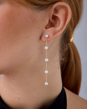 Multi Pearl Drop Earrings – view 5