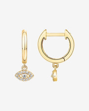 Evil Eye HuggiesEarrings