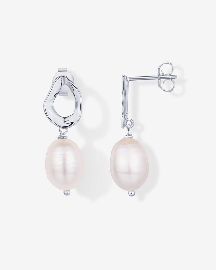 Wavy Pearl Drops Earrings – view 2