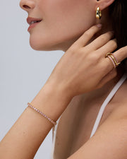 Colored Tennis Cubic Zirconia Bracelet – view 17
