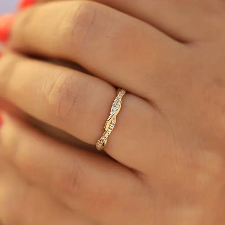 Two Style Accent Ring | Gold – view 2
