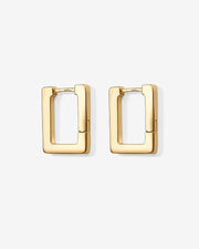 Geometric Rectangle HoopEarrings – view 10
