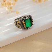 Klara Emerin Ring | Mixed Gold – view 4