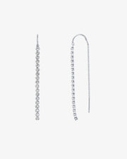 Cubic Zirconia Threader Earrings – view 2