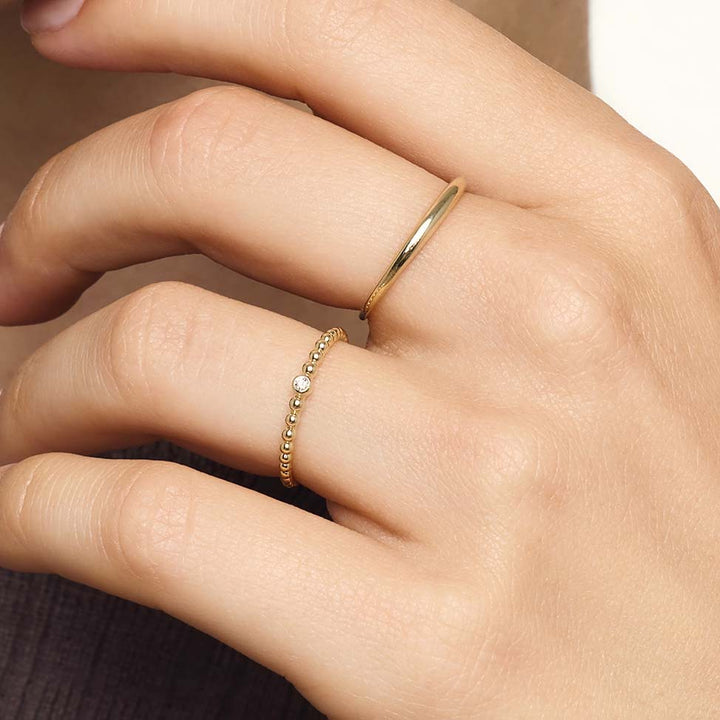 Slim Dome Ring | Gold – view 2