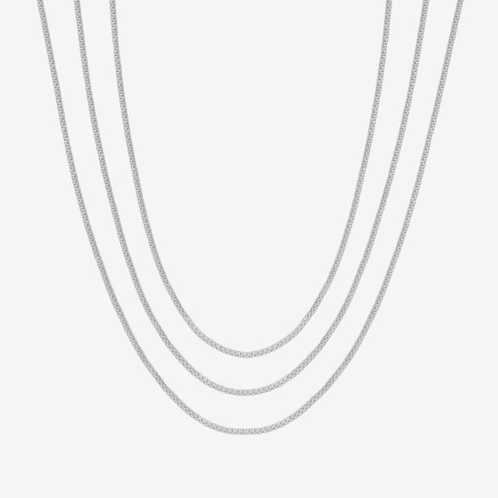 Three Layered Chain Necklace – view 2