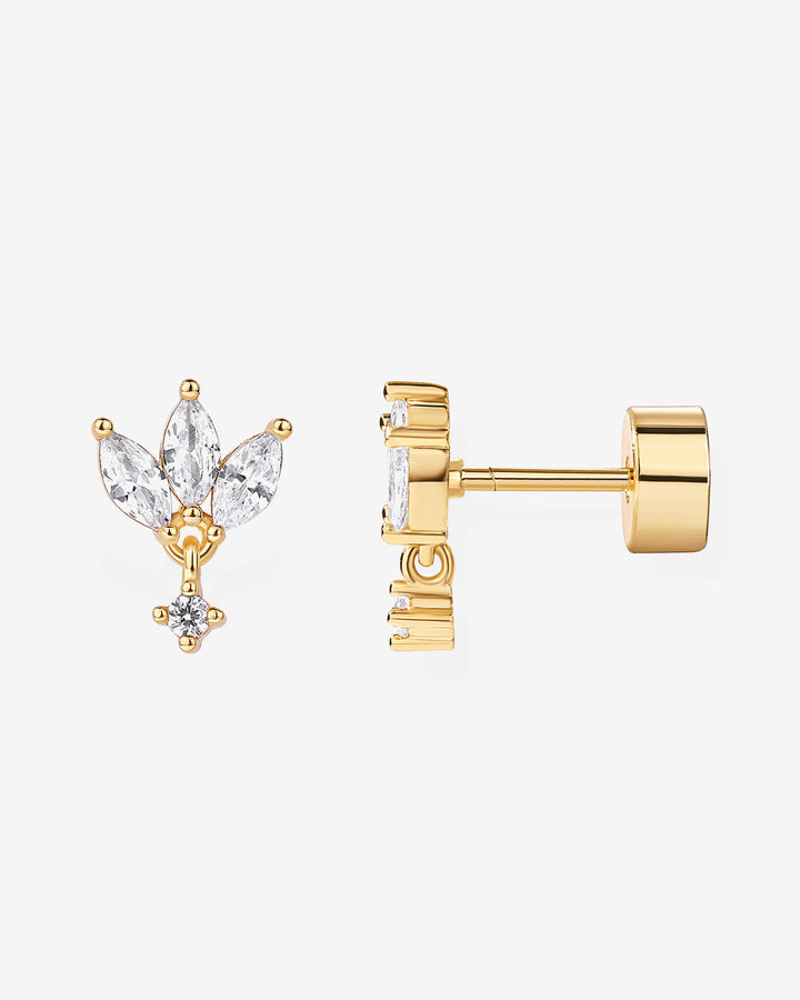 Lotus Dangle ScrewbacksEarrings
